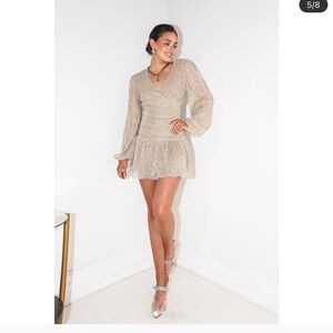 Golden Hour Ruched Mini Dress
